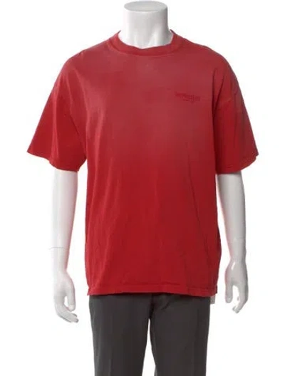 Pre-owned Represent Crew Neck Short Sleeve T-shirt In Red