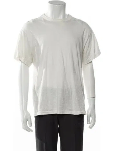 Pre-owned Represent Crew Neck Short Sleeve T-shirt In White