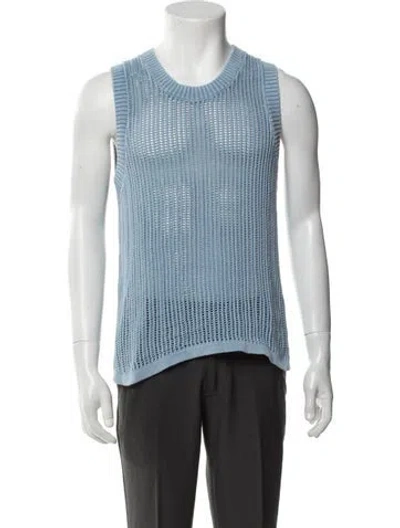 Pre-owned Represent Crew Neck Sleeveless Pullover In Blue