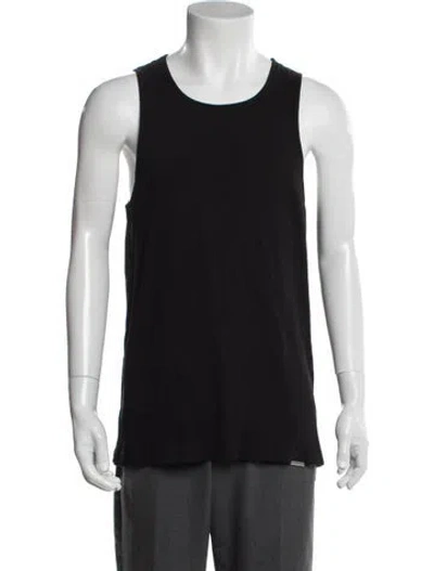 Pre-owned Represent Crew Neck Sleeveless Tank In Black