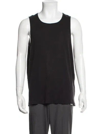 Pre-owned Represent Crew Neck Sleeveless Tank In Black