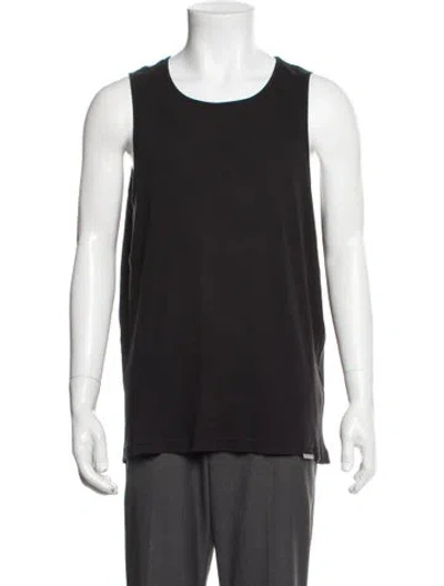 Pre-owned Represent Crew Neck Sleeveless Tank In Black