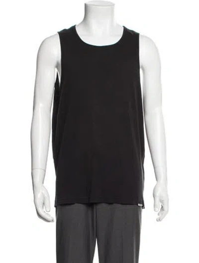 Pre-owned Represent Crew Neck Sleeveless Tank In Black