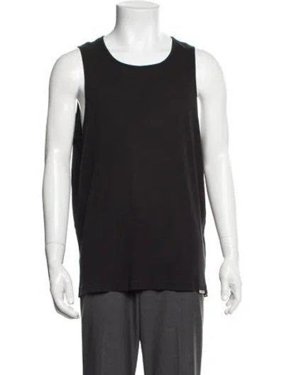 Pre-owned Represent Crew Neck Sleeveless Tank In Black
