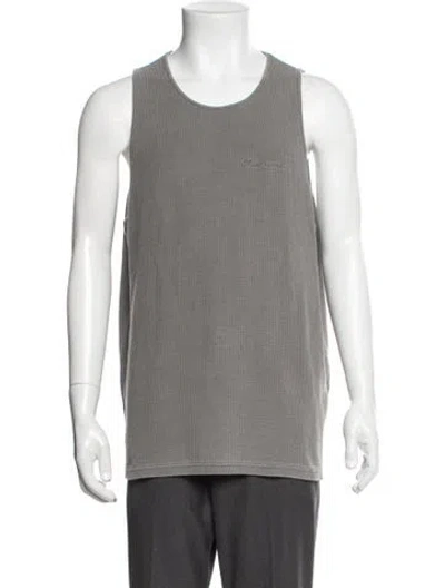 Pre-owned Represent Crew Neck Sleeveless Tank In Grey
