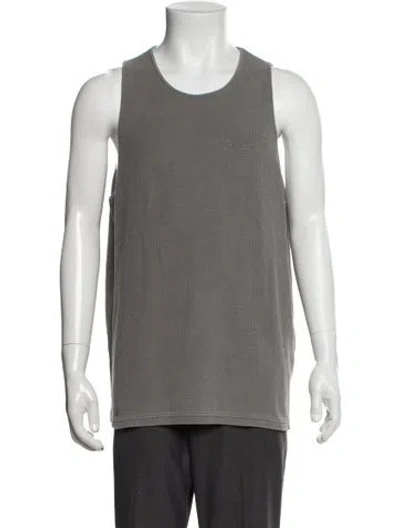 Pre-owned Represent Crew Neck Sleeveless Tank In Grey