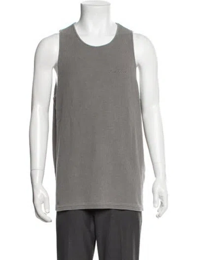 Pre-owned Represent Crew Neck Sleeveless Tank In Grey