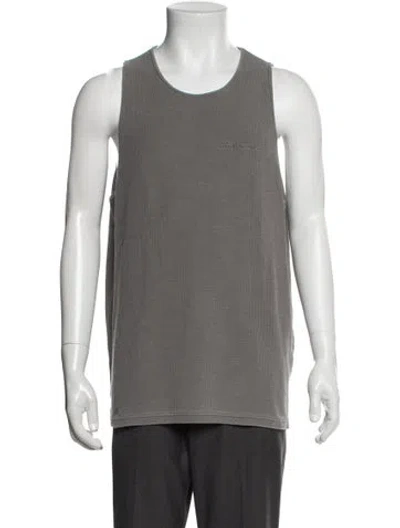 Pre-owned Represent Crew Neck Sleeveless Tank In Grey