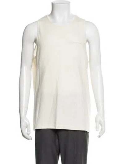 Pre-owned Represent Crew Neck Sleeveless Tank In Neutrals