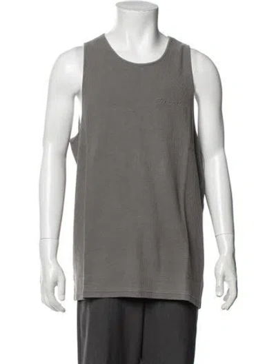 Pre-owned Represent Crew Neck Sleeveless Tank W/ Tags In Grey