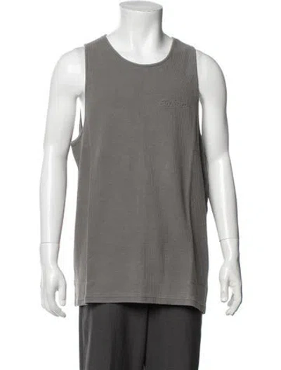 Pre-owned Represent Crew Neck Sleeveless Tank W/ Tags In Grey