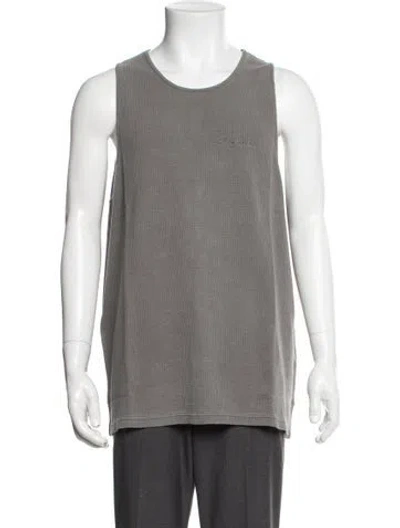 Pre-owned Represent Crew Neck Sleeveless Tank W/ Tags In Grey