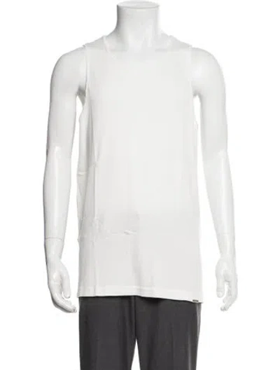 Pre-owned Represent Crew Neck Sleeveless Tank W/ Tags In White