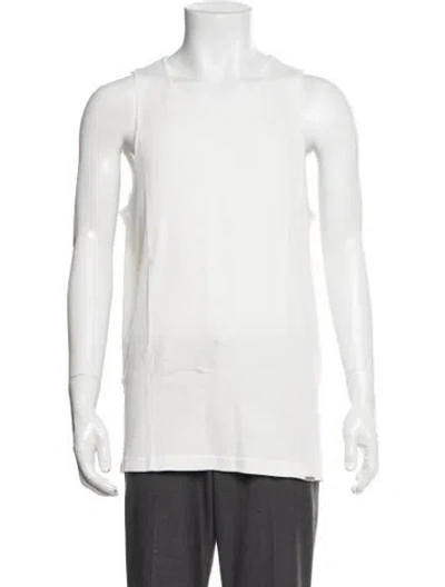 Pre-owned Represent Crew Neck Sleeveless Tank W/ Tags In White