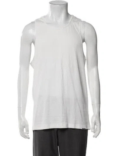 Pre-owned Represent Crew Neck Sleeveless Tank In White