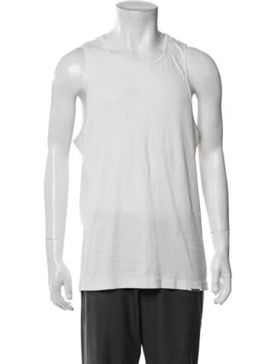 Pre-owned Represent Crew Neck Sleeveless Tank In White