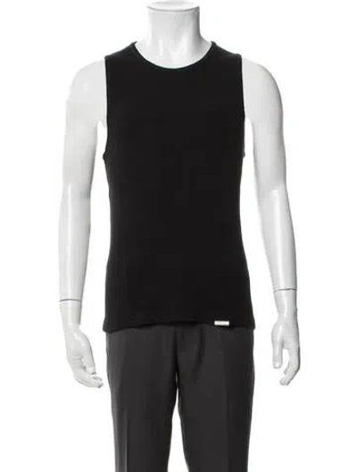Pre-owned Represent Crew Neck Sleeveless T-shirt In Black