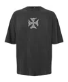 Represent Graphic Oversized T-shirt In Gray