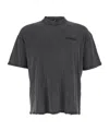 Represent Logo-embroidered Crew-neck T-shirt In Black