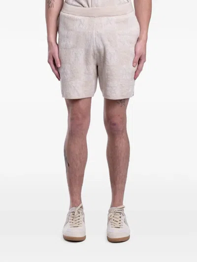 Represent Crochet Checkered Shorts In Neutral
