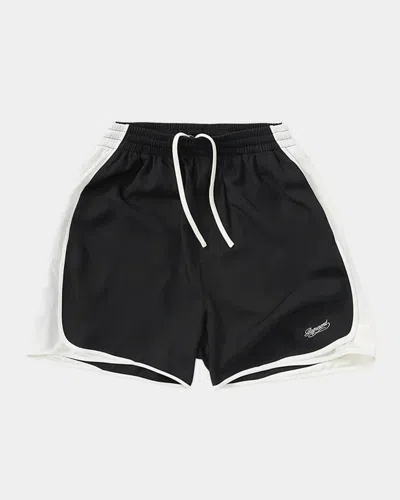 Represent Cruz Relaxed Fit Side-stripe Shorts In Black