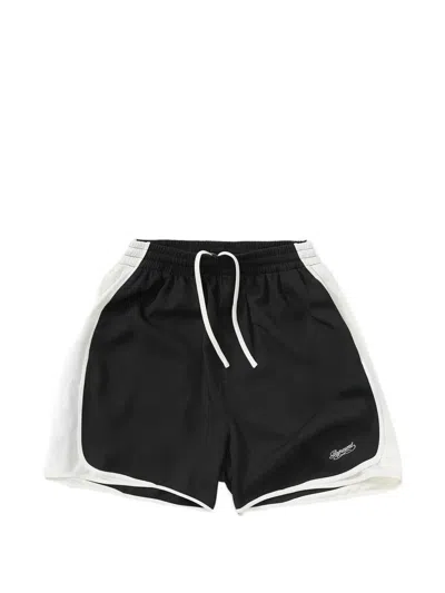 Represent Cruz Relaxed Fit Side-stripe Shorts In Black
