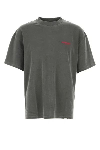 Represent Dark Grey Cotton Oversize T Shirt In Gray