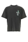 Represent Dark Grey Graphic T-shirt In Black
