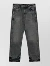 Represent R2 Embroidered Washed Jeans In Black