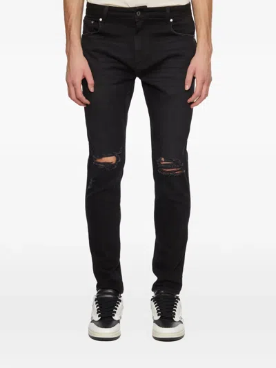 Represent Destroyed Denim Jeans In Black