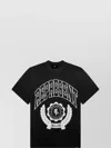 Represent Legacy Crest Cotton T-shirt With Distressed Effect In Black