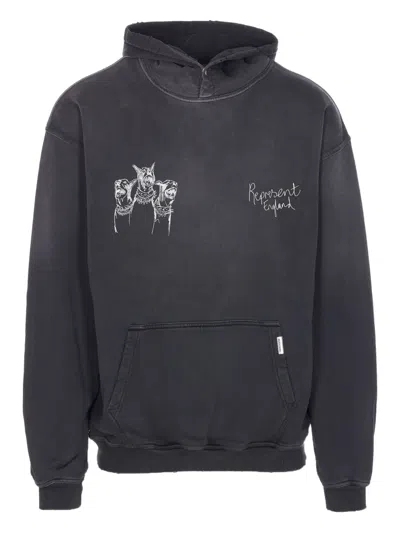 REPRESENT DOG-PRINT HOODIE