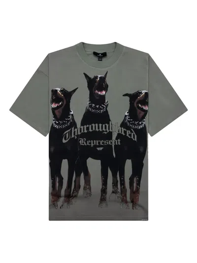 Represent Dog-print T-shirt In Gray