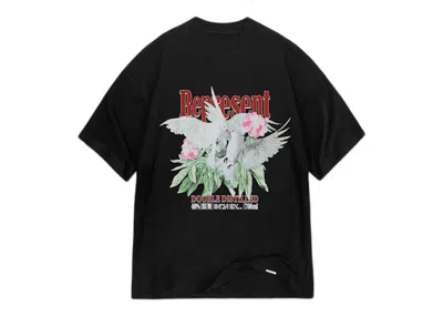 Pre-owned Represent Double Distilled T-shirt In Off Black