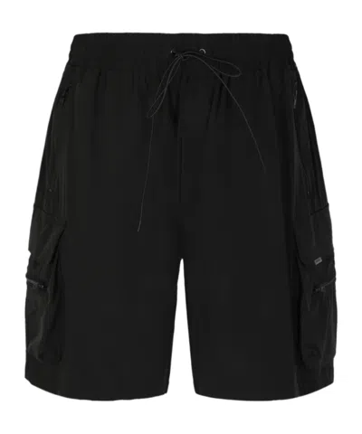 Represent Drawstring Bermuda Shorts In Black