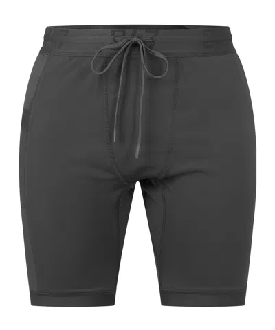 Represent Drawstring Fitted Athletic Bike Shorts In Black