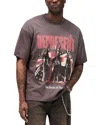 Represent Graphic Crew Neck T-shirt Short Sleeves In Black