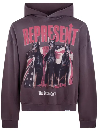 Represent "dream On Tour" Hoodie In Burgundy