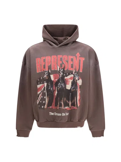 Represent Dream On Tour Hoodie In Brown