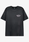 Represent T-shirt Duality Tee With Round Neck And Short Sleeves In Black Cotton Unisex In Black