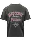 Represent Duality Washed T-shirt In Washed Black