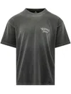 Represent Duality Washed T-shirt In Washed Black