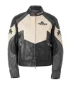 Represent Durable And Simple Leather Jacket In Multi