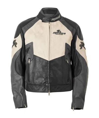 Represent Durable And Simple Leather Jacket In Multi