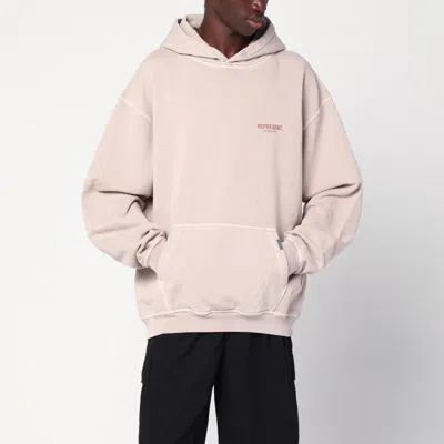 Represent Dusty Mauve Oversized Hooded Sweatshirt In Pink