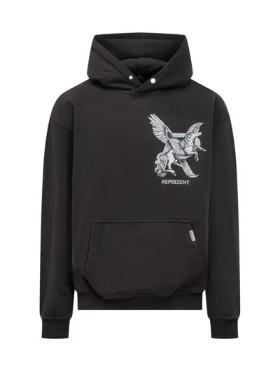 Represent Elegance Hoodie In Black