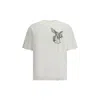Represent White T-shirt With Graphic Print On The Front And Back In White