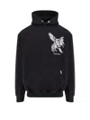 Represent 'elegance Unicorn' Black Hoodie With Logo Print On The Front And Maxi Print On The Rear In Black