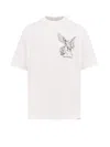 Represent White T-shirt With Graphic Print On The Front And Back