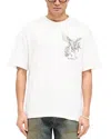 Represent White T-shirt With Graphic Print On The Front And Back In Flat White